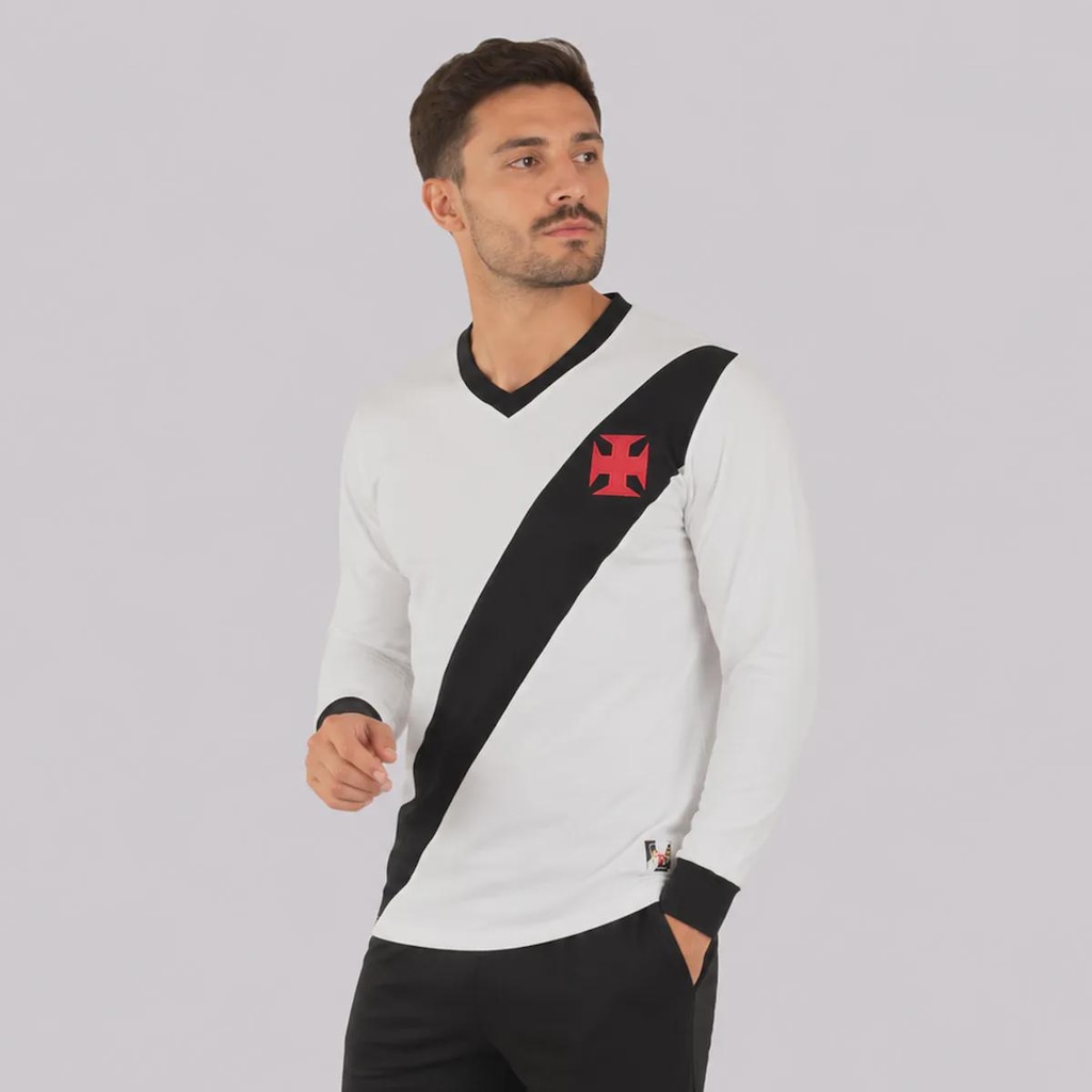 Imagem 2 do produto Camisa Manga Longa do Vasco Retrô 1948 Masculina