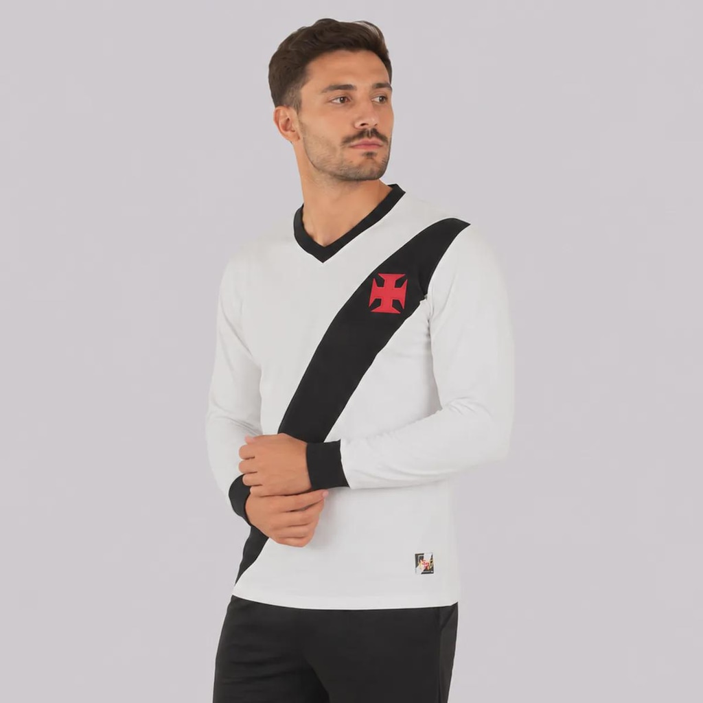 Imagem 3 do produto Camisa Manga Longa do Vasco Retrô 1948 Masculina