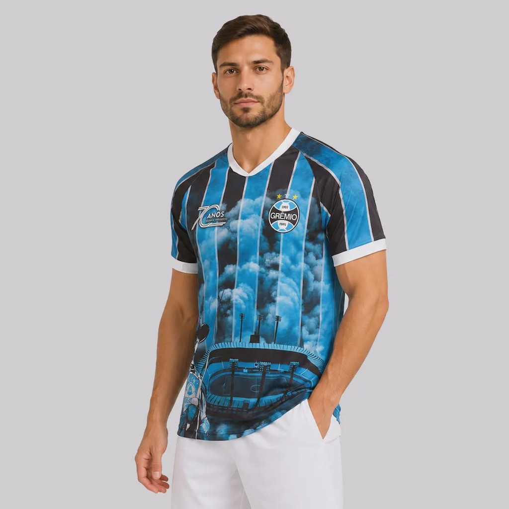 Imagem 3 do produto Camisa do Grêmio Olímpico Monumental Dry Fit Masculina