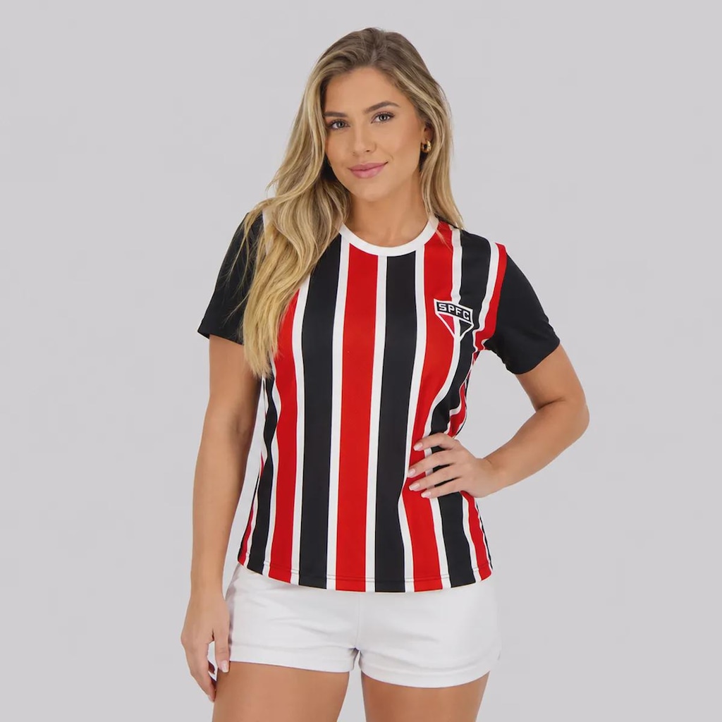 Imagem 2 do produto Kit Camisa do São Paulo Change e Stencil Feminina - 2 Unidades