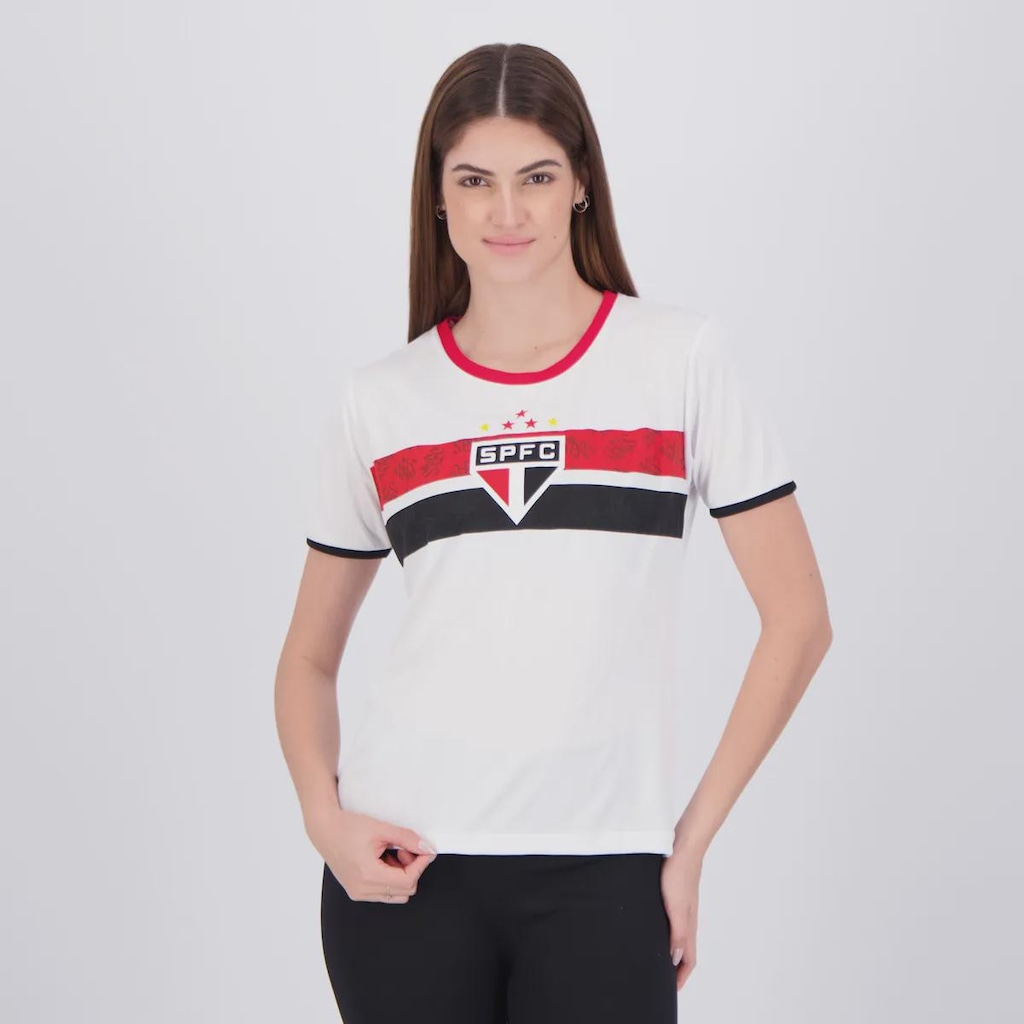 Imagem 5 do produto Kit Camisa do São Paulo Change e Stencil Feminina - 2 Unidades
