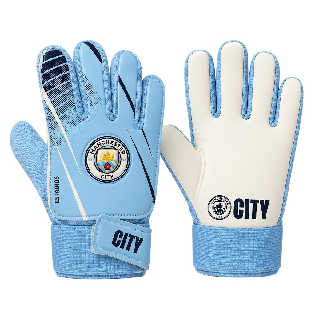 Imagem 1 do produto Luva de Goleiro Manchester City Estádios Sportcom - Infantil