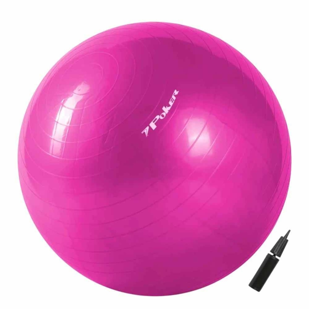 Imagem 1 do produto Bola Poker Gym Ball com Bomba de Ar 75cm
