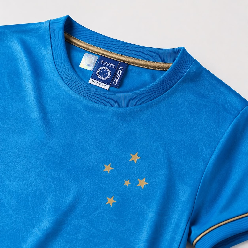 Imagem 3 do produto Camisa do Cruzeiro Raglan Momento Ocean Braziline - Feminina