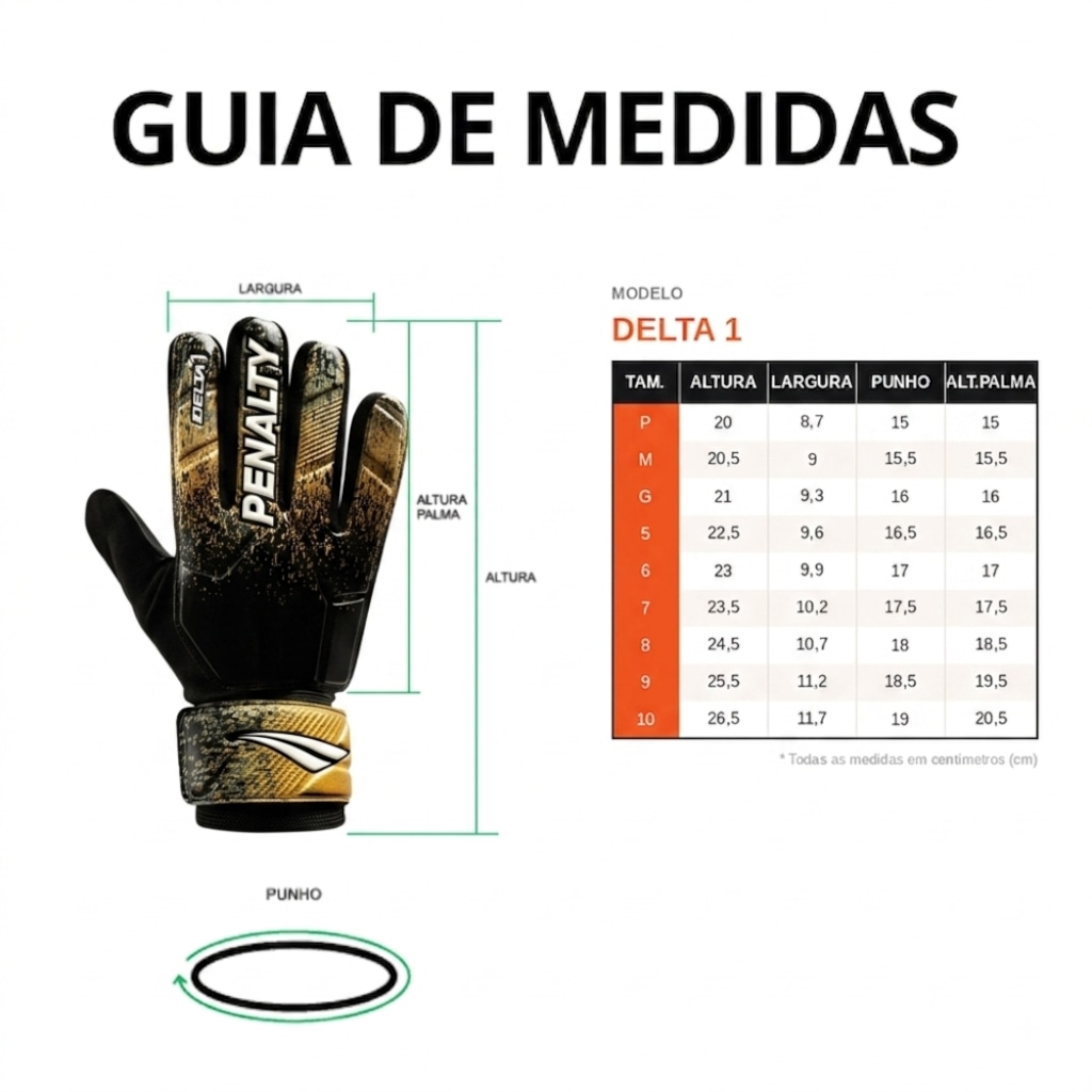 Imagem 4 do produto Luva de Goleiro Penalty Delta 1 XXIII - Infantil