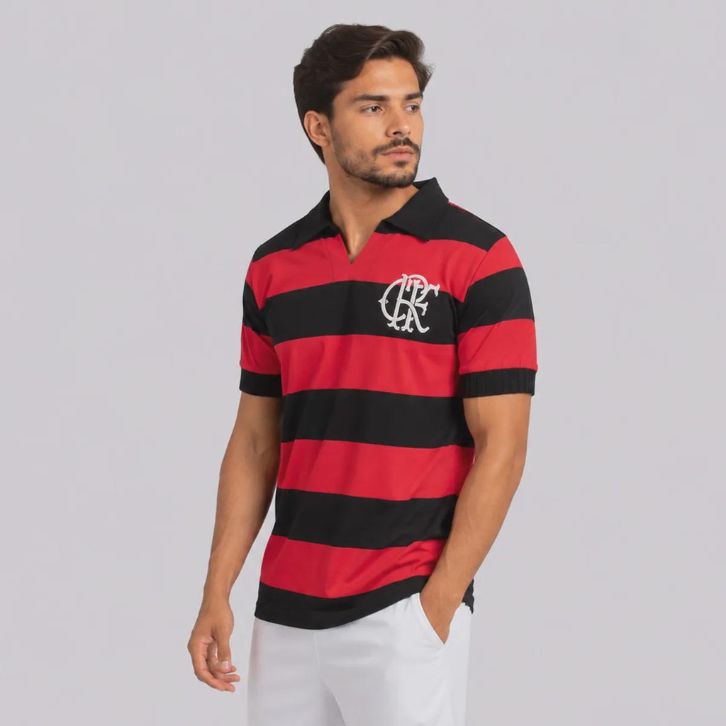 Imagem 3 do produto Camisa Polo do Flamengo Retrô 1959 Masculina