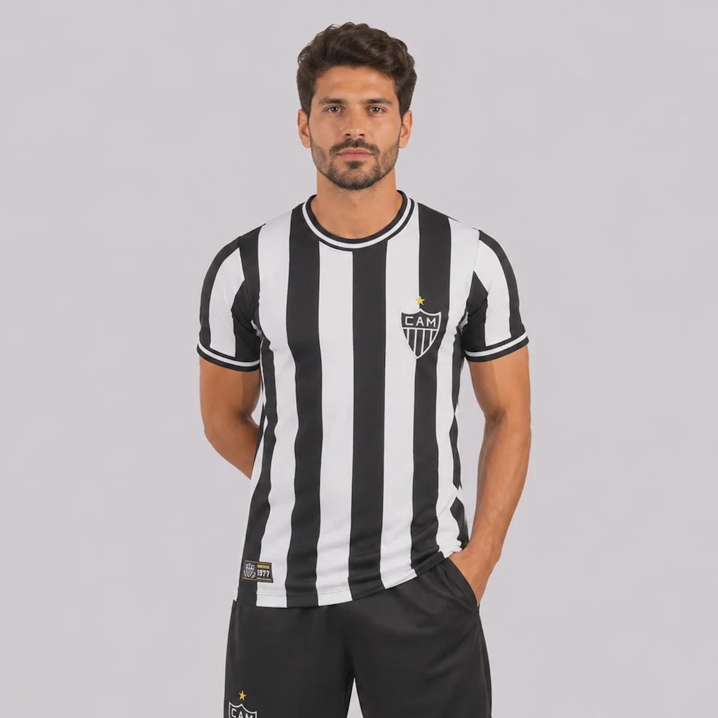 Imagem 1 do produto Camisa do Atlético Mineiro Retrô 1977 Masculina