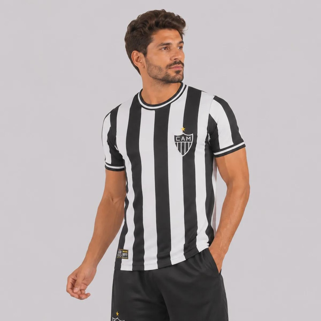 Imagem 3 do produto Camisa do Atlético Mineiro Retrô 1977 Masculina