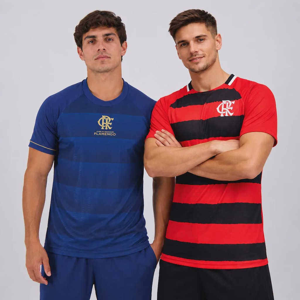 Imagem 1 do produto Kit Camisa do Flamengo Frequência e Manto - 2 Unidades