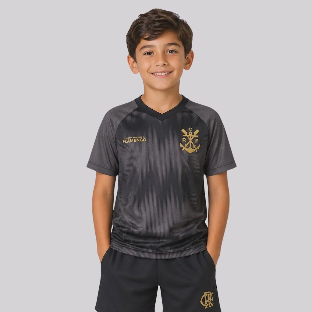 Imagem 2 do produto Kit Camisa do Flamengo Som e Energia Infantil - 2 Unidades