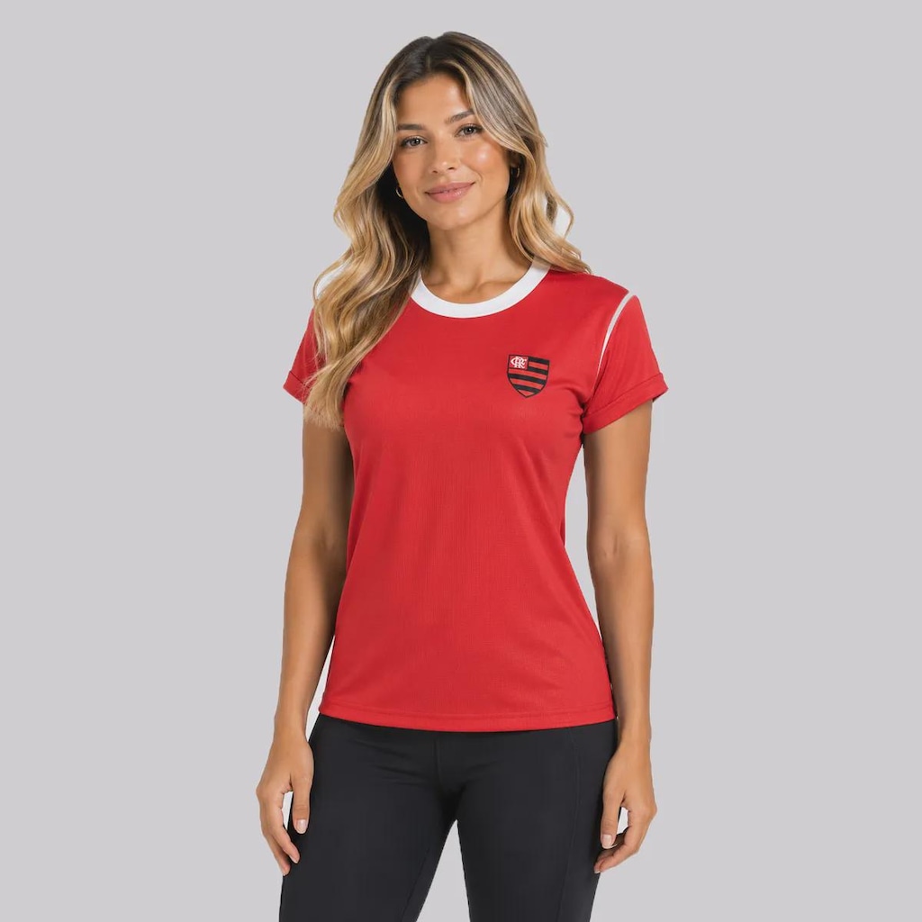 Imagem 2 do produto Kit Camisas do Flamengo Bater e Energia Feminina - 2 Unidades