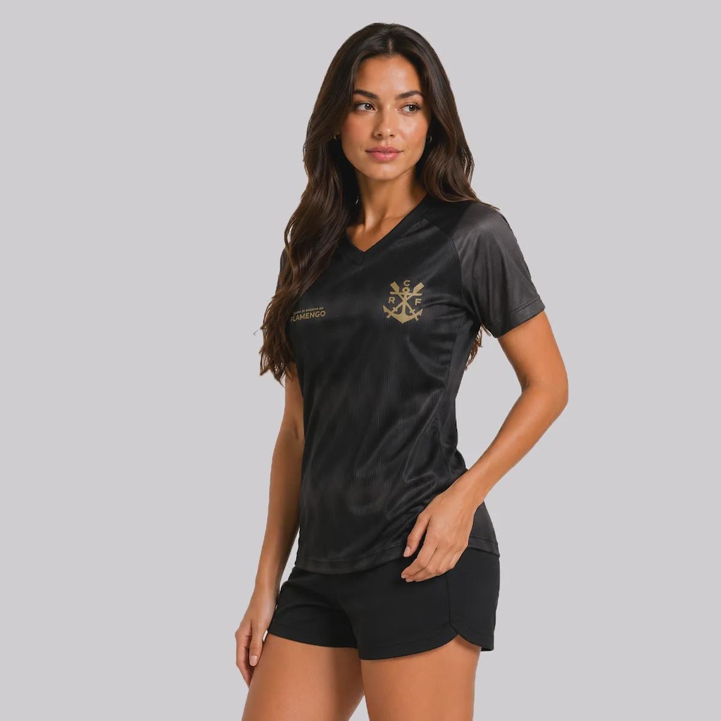 Imagem 5 do produto Kit Camisas do Flamengo Bater e Energia Feminina - 2 Unidades
