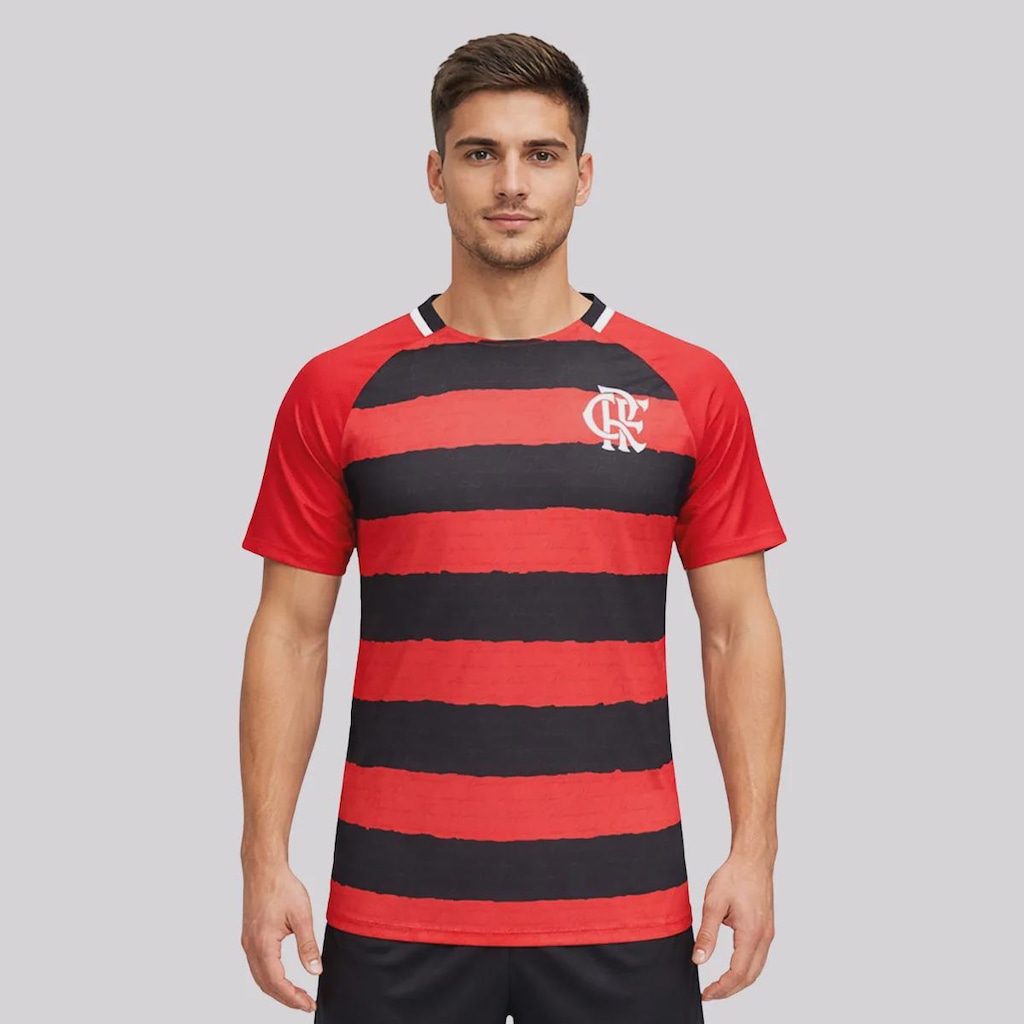 Imagem 5 do produto Kit Camisa do Flamengo Sinal e Manto Masculino - 2 Unidades