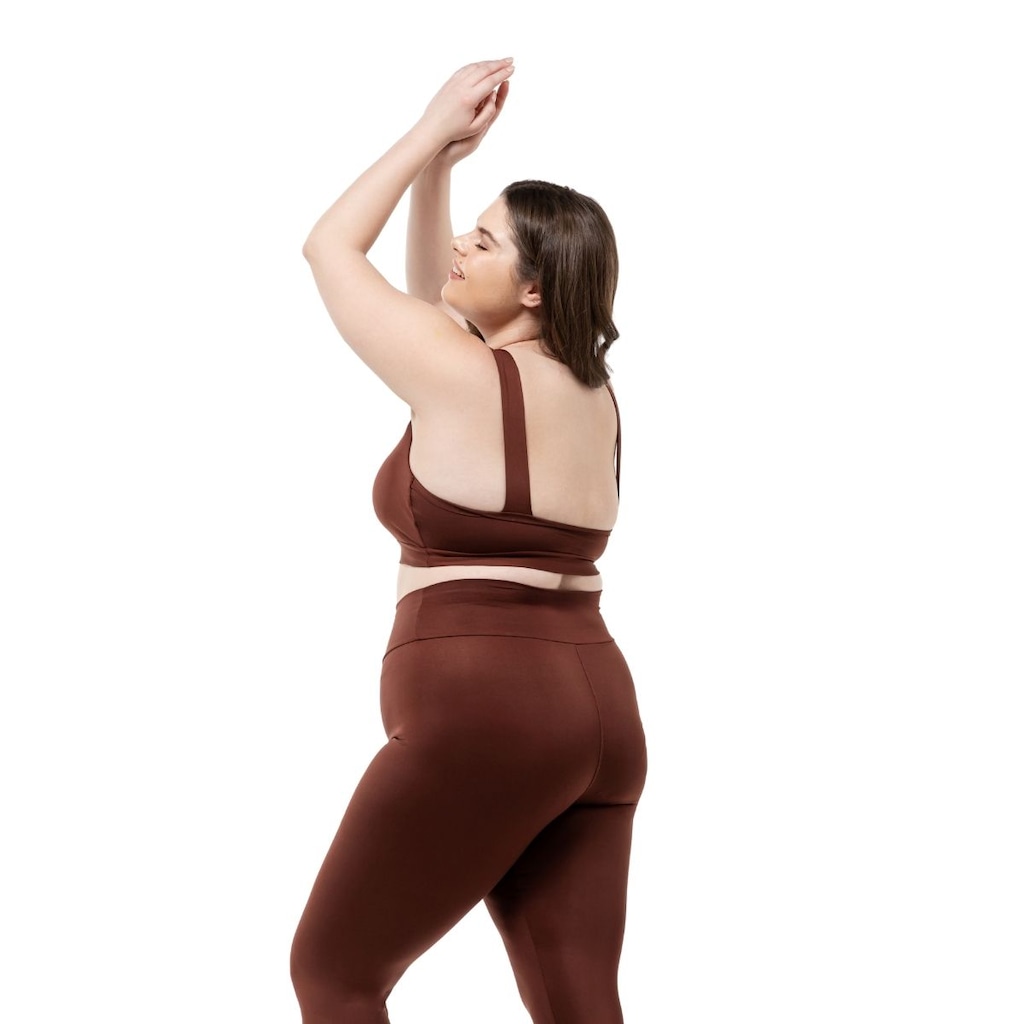 Imagem 4 do produto Calça Legging Dellas Fit Leg Zero Transparência Cintura Alta Academia - Feminina
