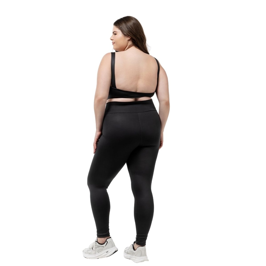 Imagem 5 do produto Conjunto Fitness Top com Bojo + Calça Legging de Compressão Dellas Fit - Feminino