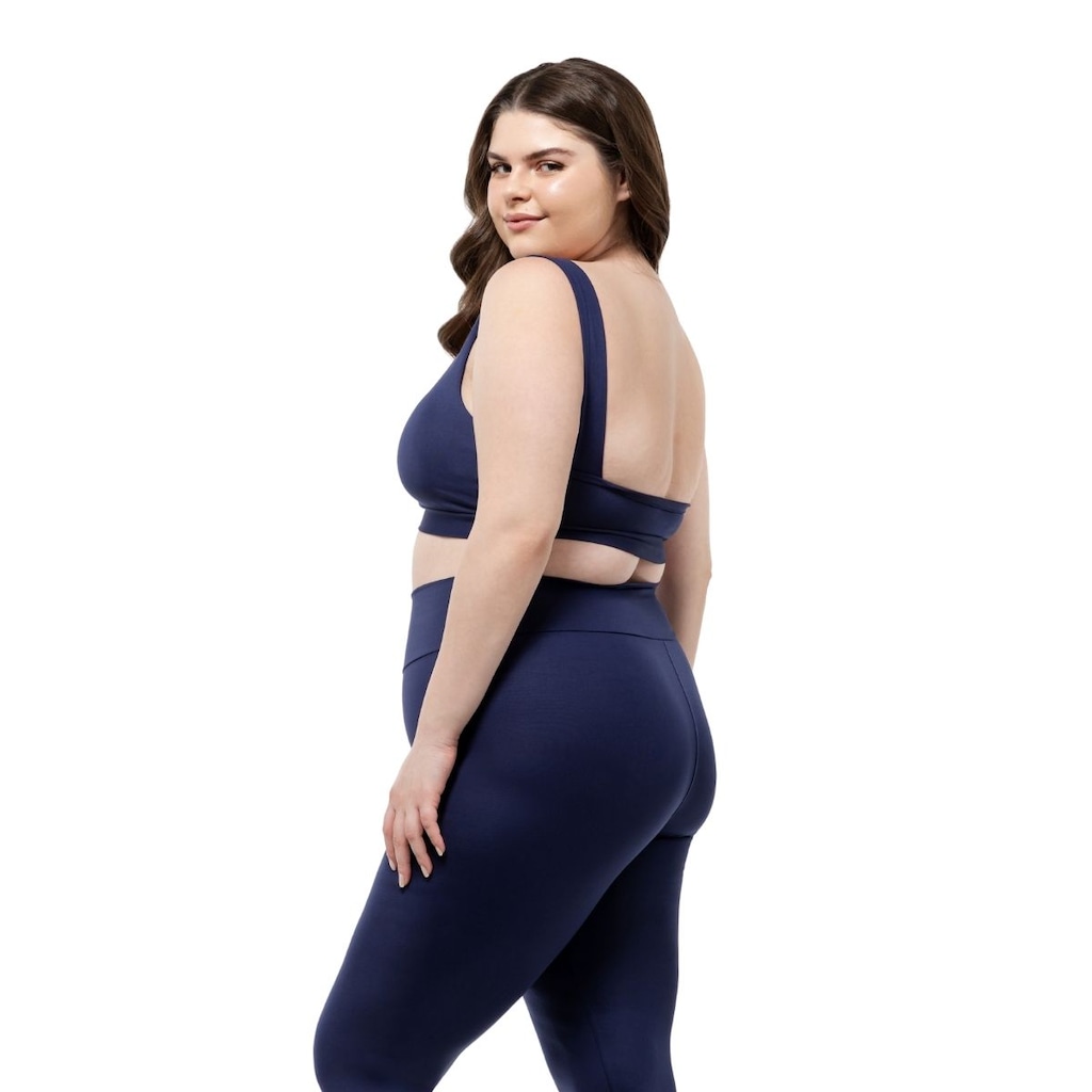 Imagem 4 do produto Conjunto Fitness Top com Bojo + Calça Legging de Compressão Dellas Fit - Feminino