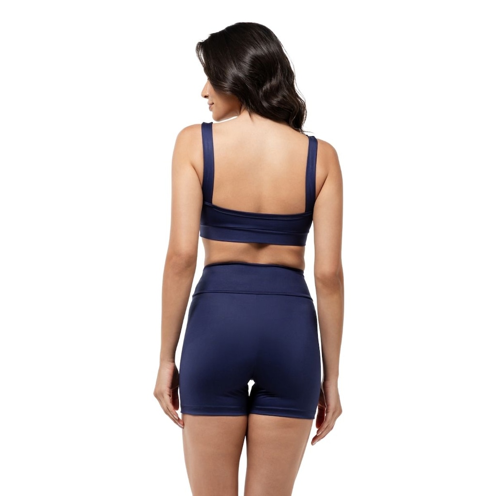 Imagem 4 do produto Conjunto Fitness Top com Bojo + Short Legging de Compressão Dellas Fit - Feminino