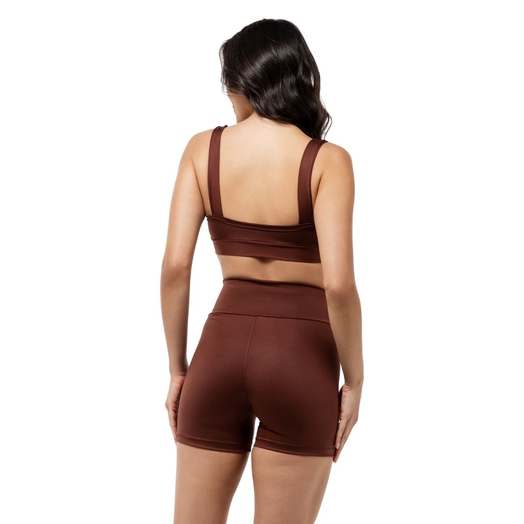 Imagem 4 do produto Conjunto Fitness Top com Bojo + Short Legging de Compressão Dellas Fit - Feminino
