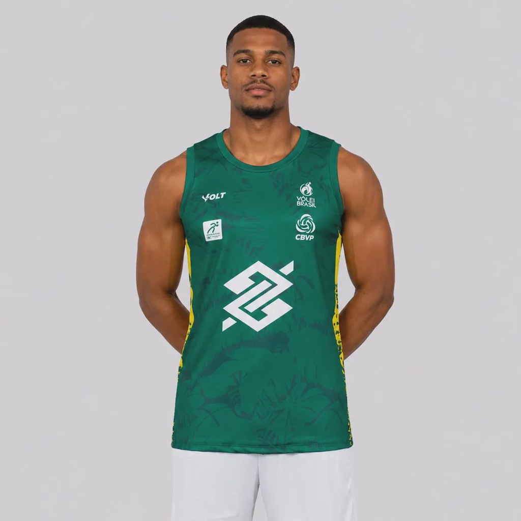 Imagem 1 do produto Camiseta Regata Volt Brasil Vôlei de Praia CBVP 2026 Masculina