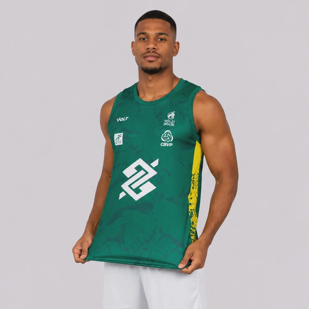 Imagem 2 do produto Camiseta Regata Volt Brasil Vôlei de Praia CBVP 2026 Masculina