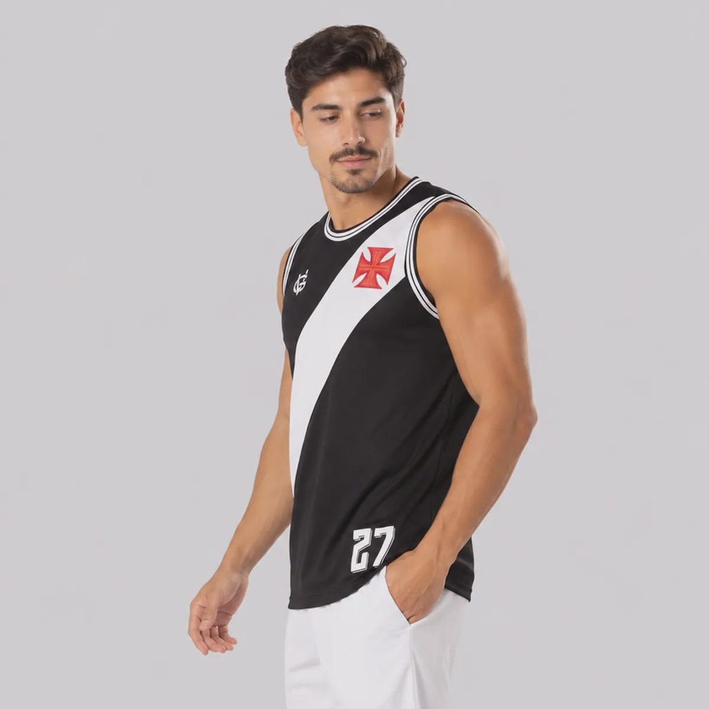 Imagem 3 do produto Camiseta Regata do Vasco Faixa Masculina