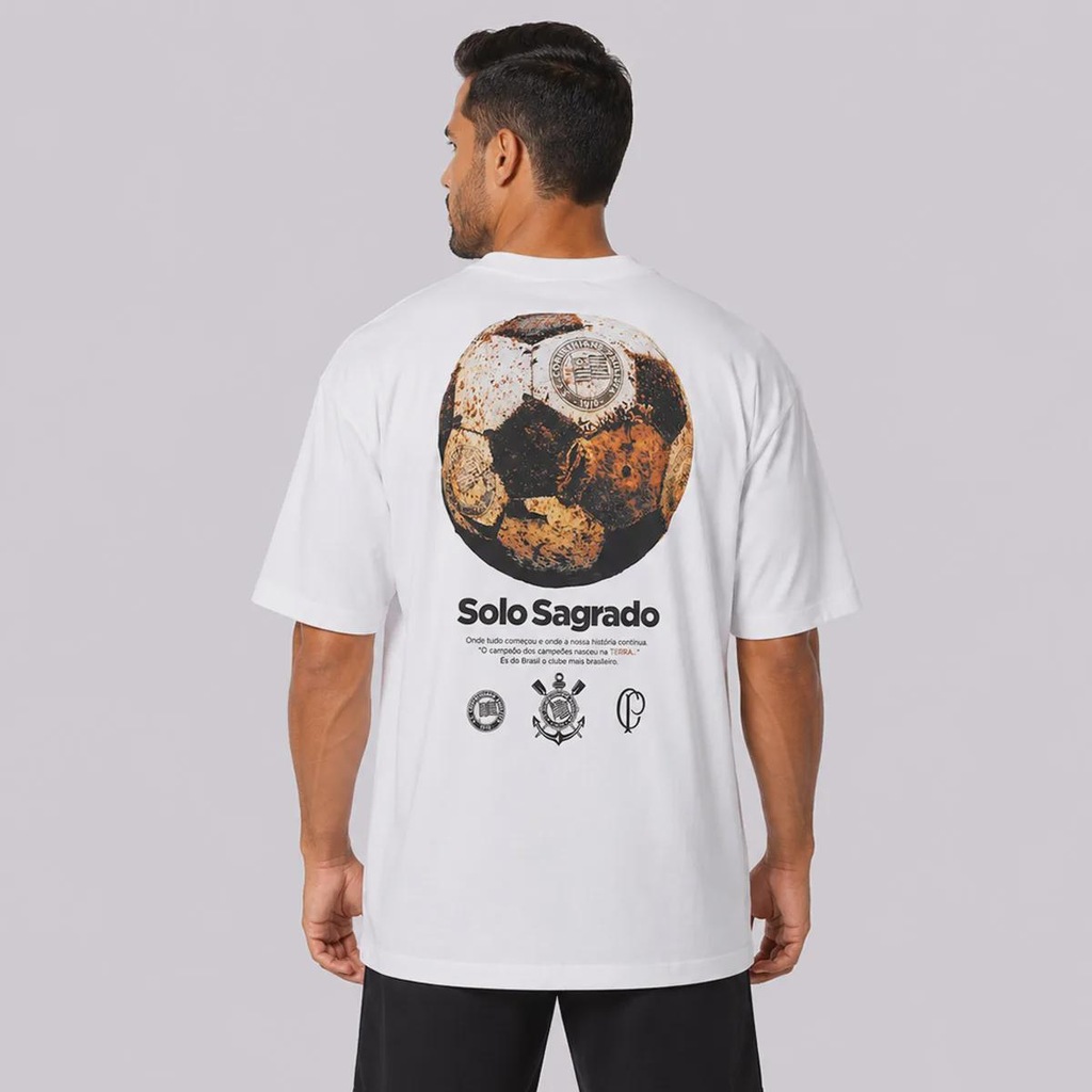 Imagem 4 do produto Camiseta do Corinthians Terrão Oversized Masculina