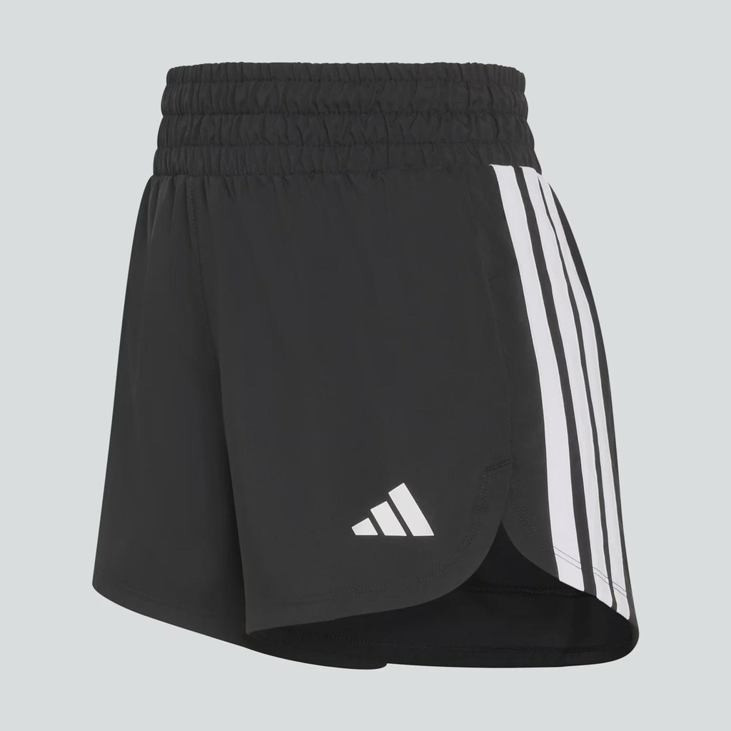 Imagem 4 do produto Shorts adidas de Malha de Cintura Alta Pacer Workout Feminino