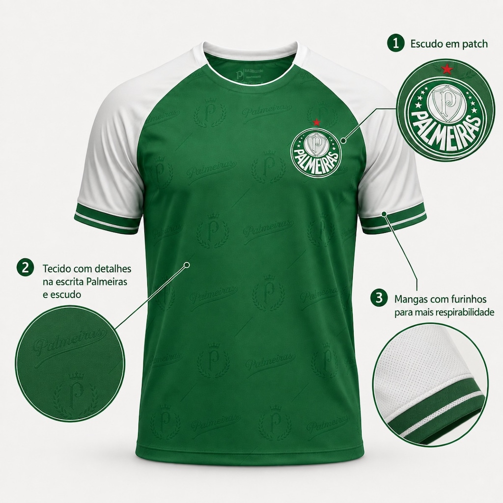 Imagem 4 do produto Camisa do Palmeiras Legado II Betel - Masculina