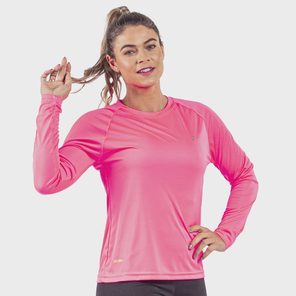 Imagem 2 do produto Camiseta Manga Longa Poker Fator de Proteção UV50+ II Feminina