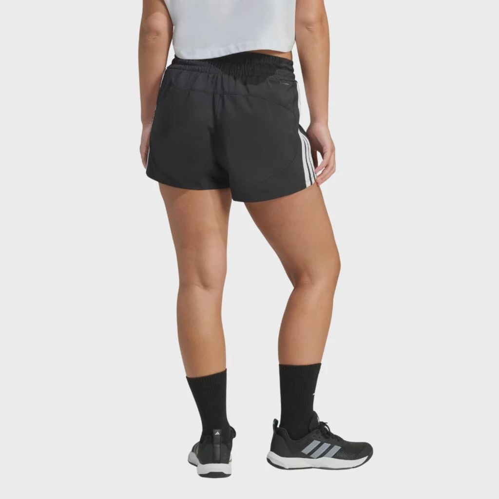 Imagem 2 do produto Shorts adidas de Malha de Cintura Alta Pacer Workout - Feminino
