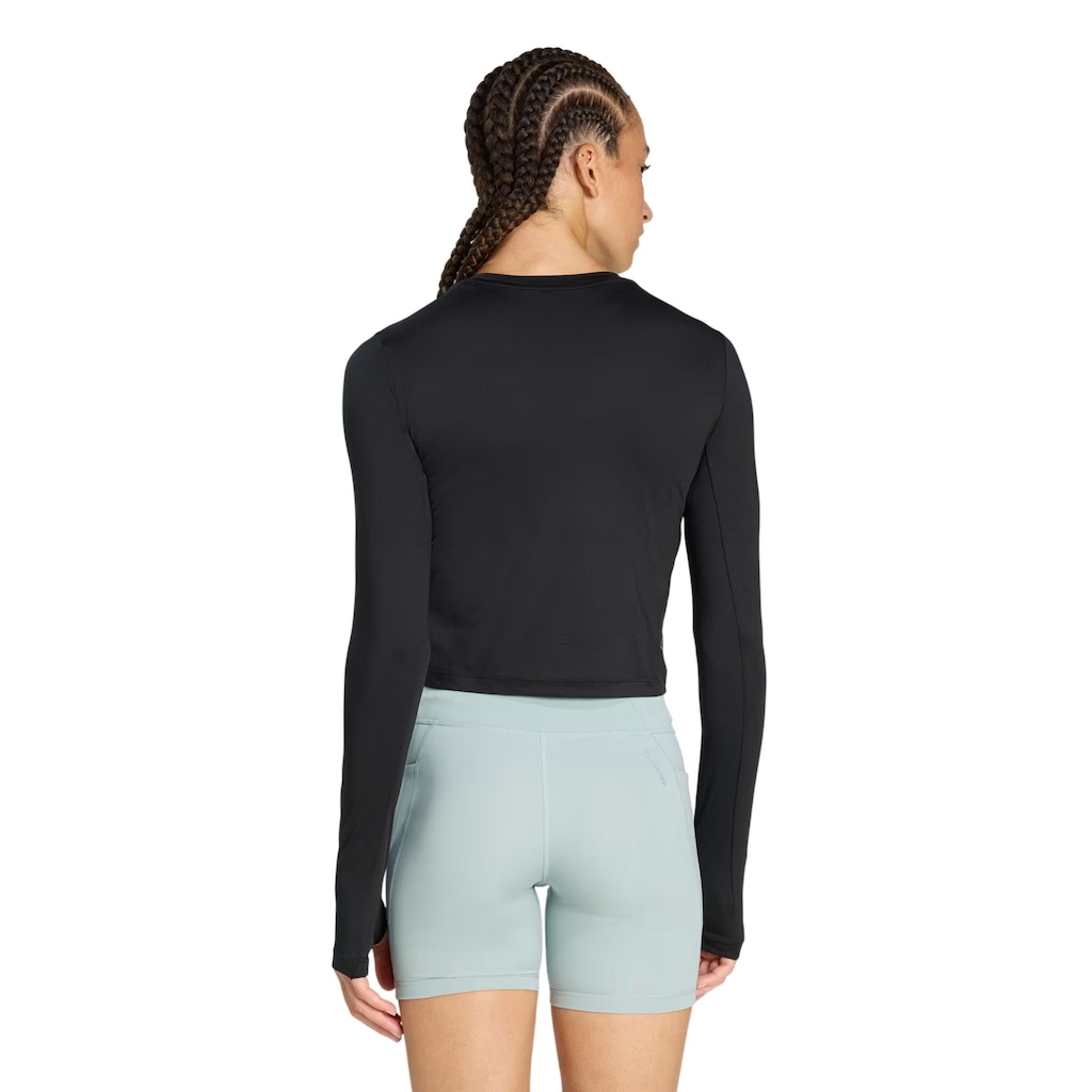 Imagem 2 do produto Camiseta adidas Manga Longa Cropped Essentials Feminina
