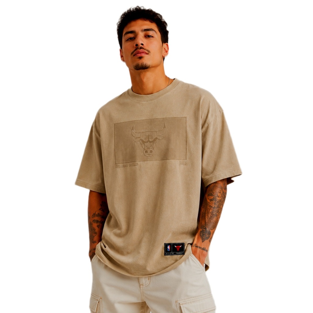 Imagem 2 do produto Camiseta NBA Chicago Bulls Oversized - Masculina