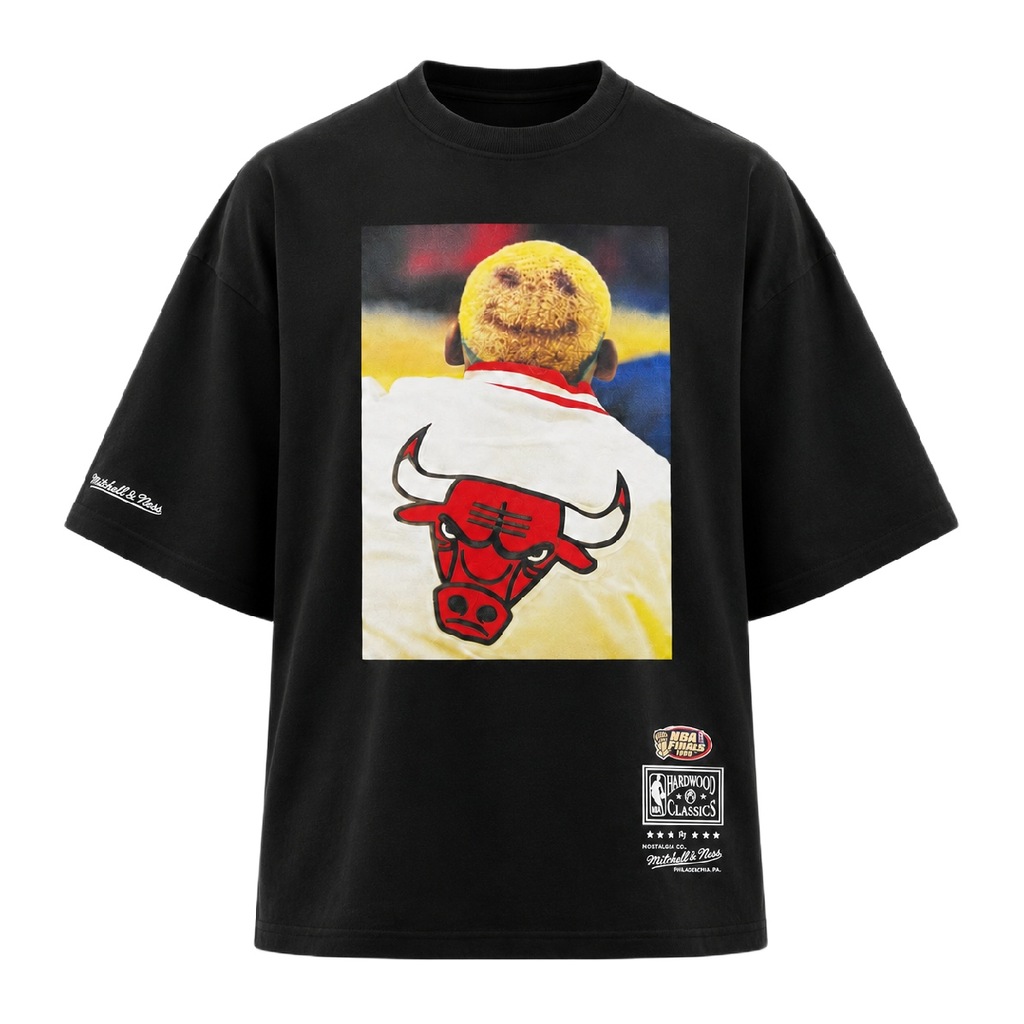 Imagem 1 do produto Camiseta Mitchell & Ness Oversized Happy Rodman Chicago Bulls - Masculina