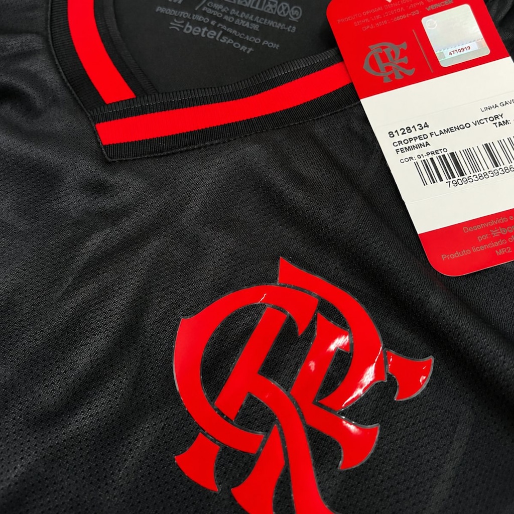 Imagem 3 do produto Cropped do Flamengo Victory Black Betel - Feminino