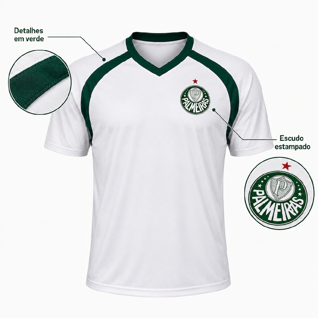 Imagem 4 do produto Camisa do Palmeiras Alviverde II Betel - Masculina