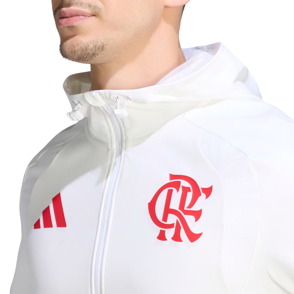 Imagem 3 do produto Jaqueta Corta Vento Flamengo Tiro Travel adidas Masculina