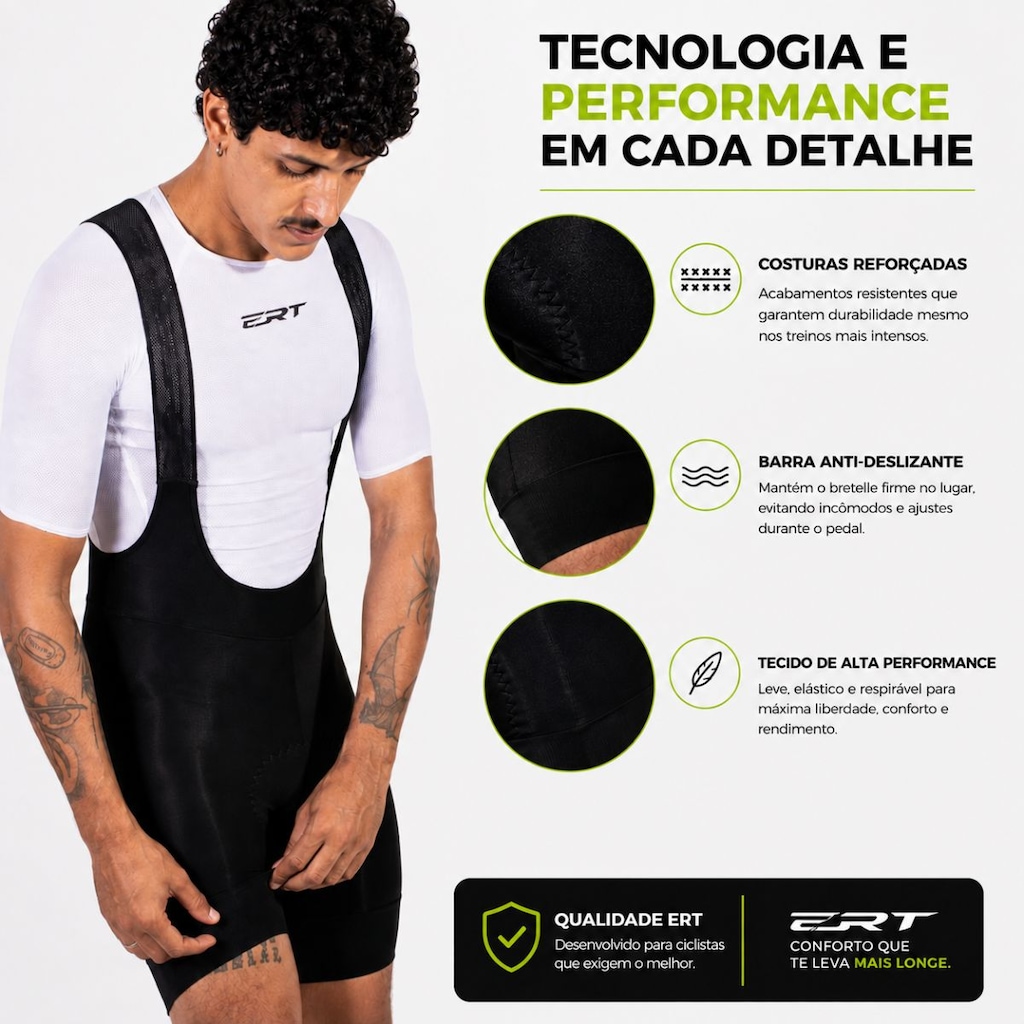 Imagem 5 do produto Bretelle Ciclismo ERT New Elite - Masculino
