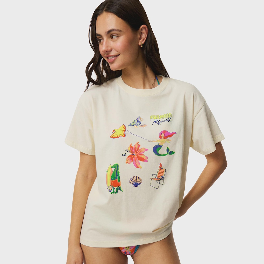 Imagem 5 do produto Camiseta Rip Curl x Farm Rio Desire Relaxed Tee - Feminina