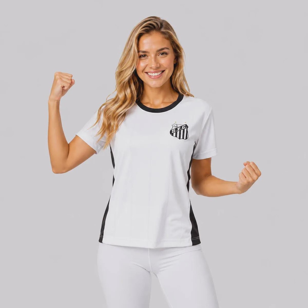 Imagem 2 do produto Camisa do Santos Liso Feminina