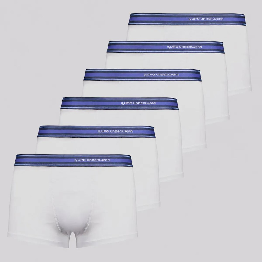 Imagem 1 do produto Kit 6 Cuecas Sunga Lupo Basic Algodão com Elastano Adulto