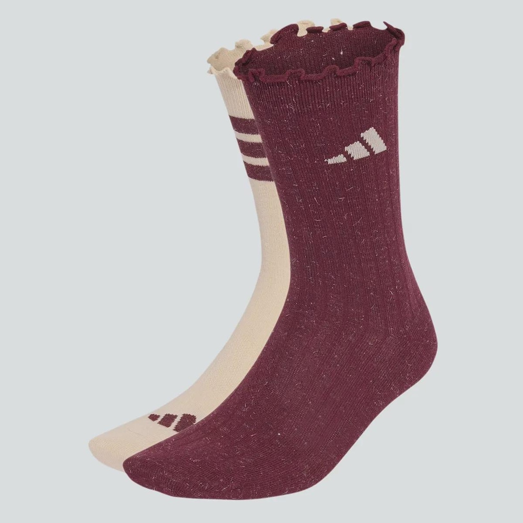 Imagem 5 do produto Kit 2 Pares de Meia Cano Médio adidas Glow - Feminino