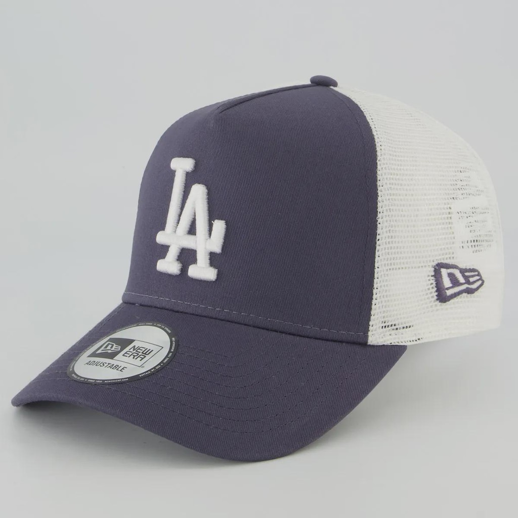 Imagem 1 do produto Boné Unissex New Era Los Angeles Dodgers 940AF League Essential Trucker MLB Aba Curva
