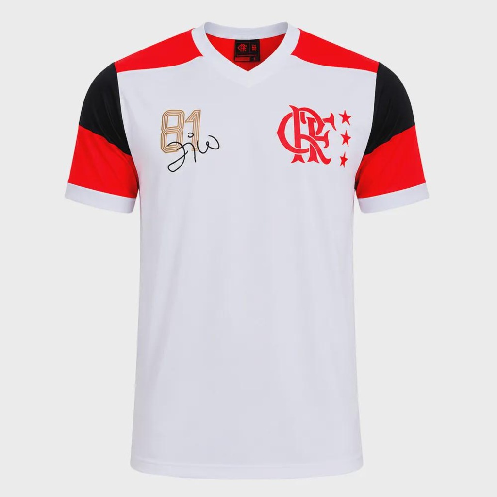 Imagem 1 do produto Camiseta do Flamengo Retrô Zico Braziline Masculina