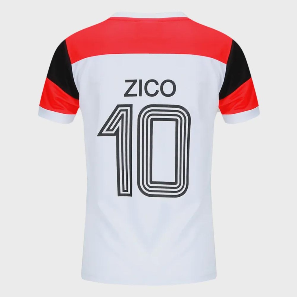 Imagem 2 do produto Camiseta do Flamengo Retrô Zico Braziline Masculina