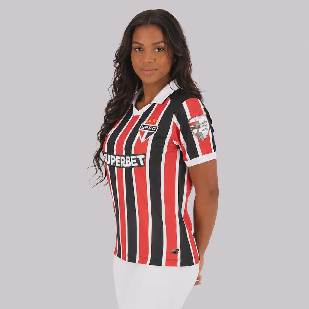 Imagem 3 do produto Camisa do São Paulo II 26/27 Patch Libertadores New Balance Feminina