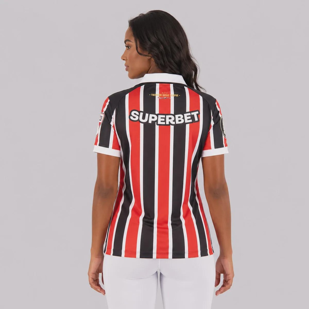 Imagem 4 do produto Camisa do São Paulo II 26/27 Patch Libertadores New Balance Feminina