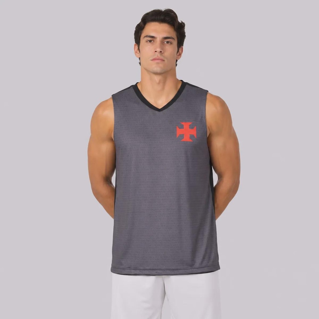 Imagem 4 do produto Camiseta Regata do Vasco Flecha Dupla Face Masculina