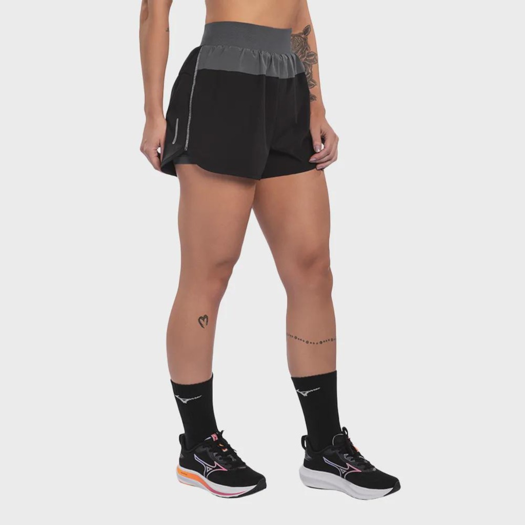 Imagem 2 do produto Short Mizuno High 2x1 Feminino