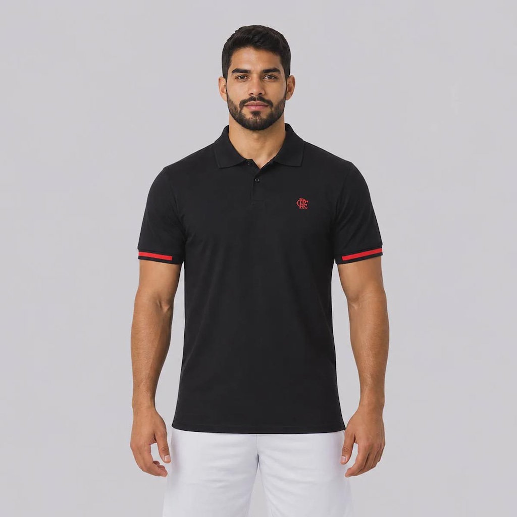 Imagem 1 do produto Camisa Polo Flamengo Raça Rubro-Negra Legado Masculina