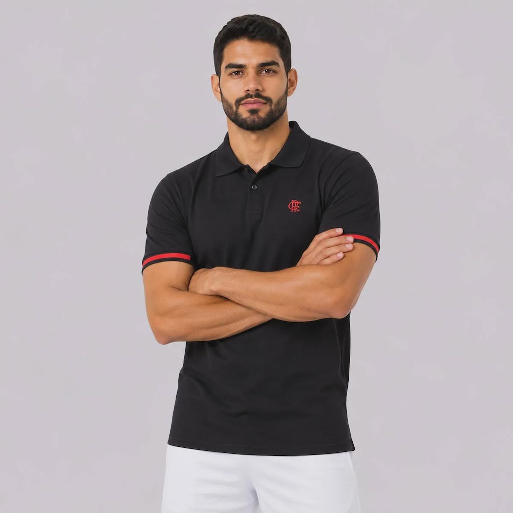 Imagem 2 do produto Camisa Polo Flamengo Raça Rubro-Negra Legado Masculina